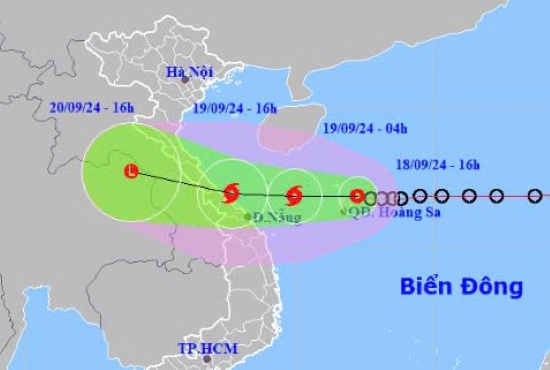 Áp thấp mạnh lên thành bão trong 12 giờ tới, tăng tốc vào miền Trung- Ảnh 1.