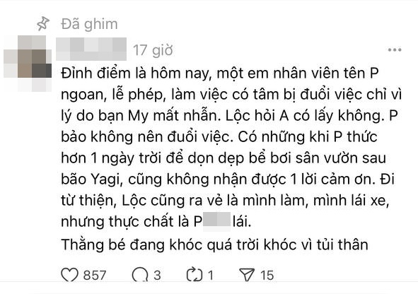 Xôn xao vụ Lộc và nàng Mơ bất ngờ bị tố cắt xén tiền lương, đuổi việc nhân viên với lý do gây sốc- Ảnh 2.