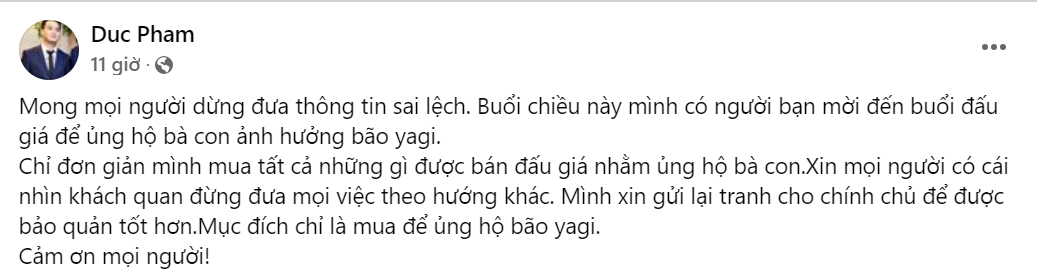 Chồng cũ tiết lộ về &quot;bữa ăn thân mật&quot; với Diệp Lâm Anh sau màn đấu giá thành công tranh của vợ cũ - Ảnh 3.