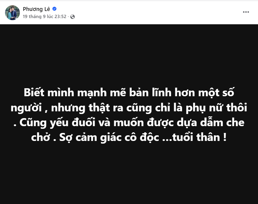 Phương Lê liên tục đăng đàn tâm trạng nhưng Vũ Luân không phản hồi, chuyện gì đây? - Ảnh 3.