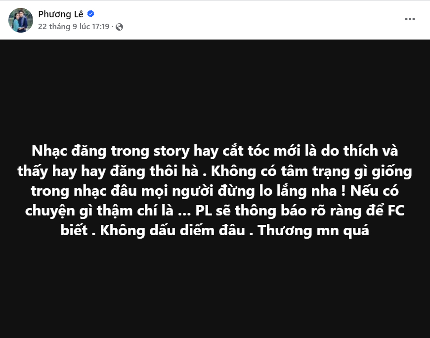 Phương Lê liên tục đăng đàn tâm trạng nhưng Vũ Luân không phản hồi, chuyện gì đây? - Ảnh 4.