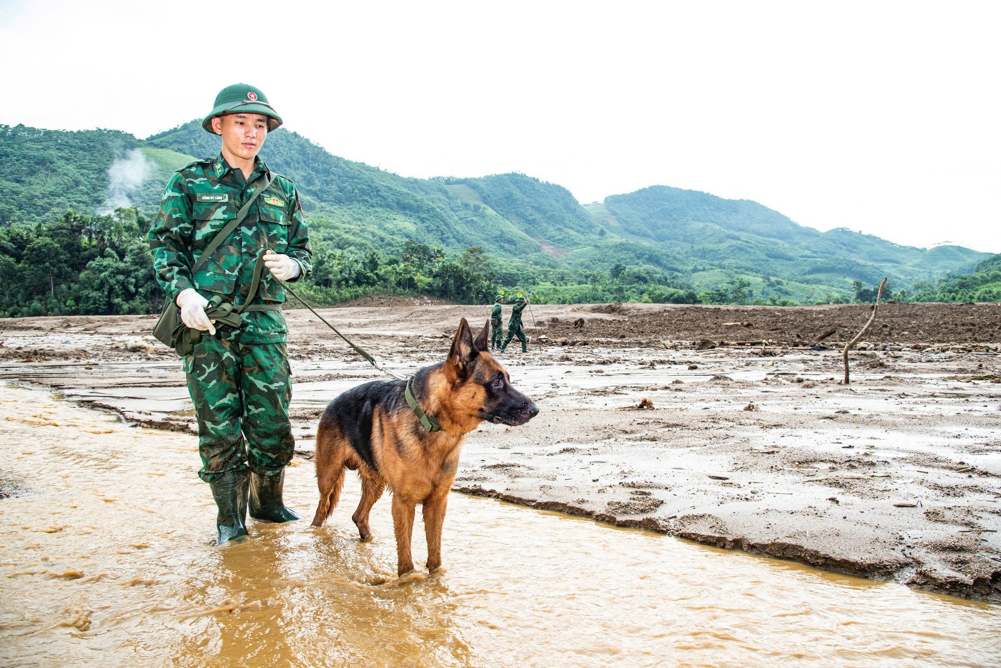 Cảm động những chú quân khuyển Biên phòng làm nhiệm vụ tại Làng Nủ - Ảnh 3.