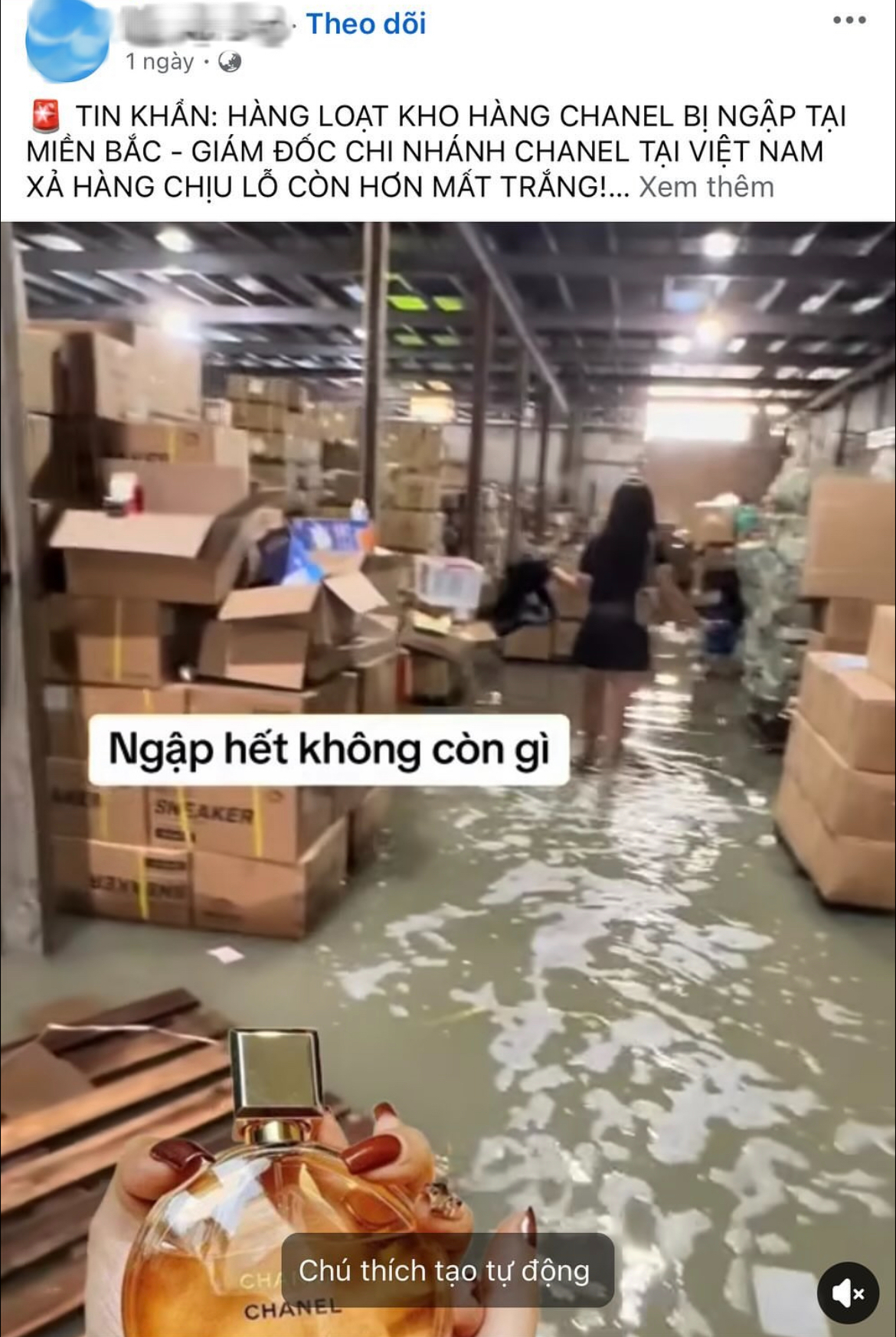 Chanel Việt Nam xả kho sập sàn vì ngập? Hài vậy mà cũng tin- Ảnh 1.