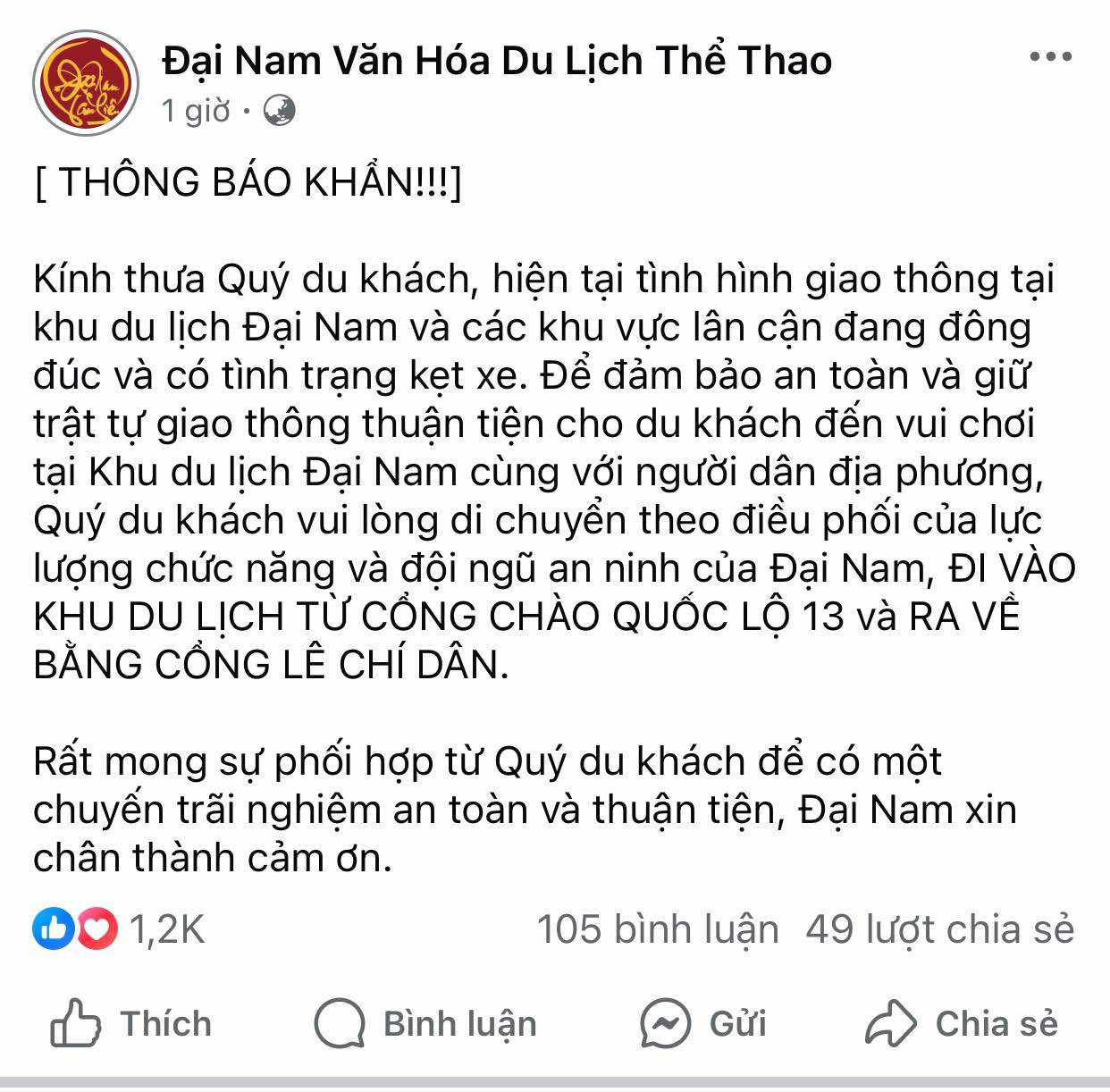 Ngay lúc này: Khu du lịch Đại Nam ra thông báo khẩn vì nhiều đoạn đường tắc cứng, người dân đội nắng đi bộ cả 2km- Ảnh 8.