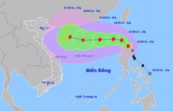 Hôm nay, Biển Đông đón bão số 3, gió có thể giật cấp 16 - Ảnh 1.