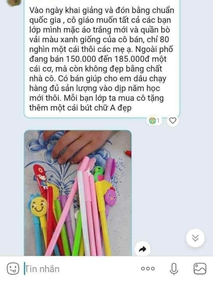 Xôn xao tin nhắn cô giáo nhờ phụ huynh mua giúp quần áo, cộng đồng mạng chia làm 2 phe tranh cãi nảy lửa- Ảnh 1.