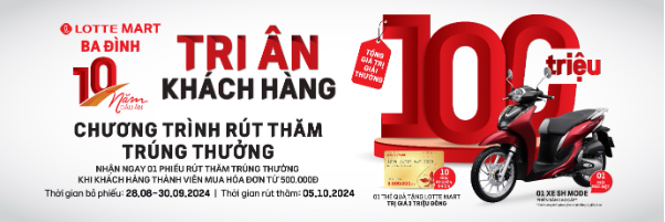 Hàng loạt ưu đãi độc quyền dịp sinh nhật 10 năm của LOTTE Mart Ba Đình - Ảnh 2.