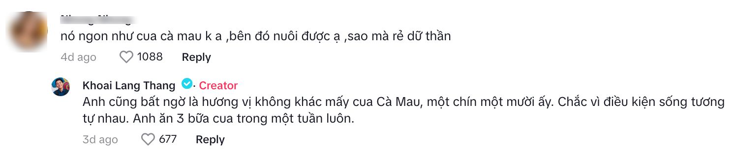 Khoai Lang Thang khiến dân tình &quot;nghi ngờ&quot; khi nói cua biển châu Phi 65k/kg mà ngon như cua Cà Mau- Ảnh 11.