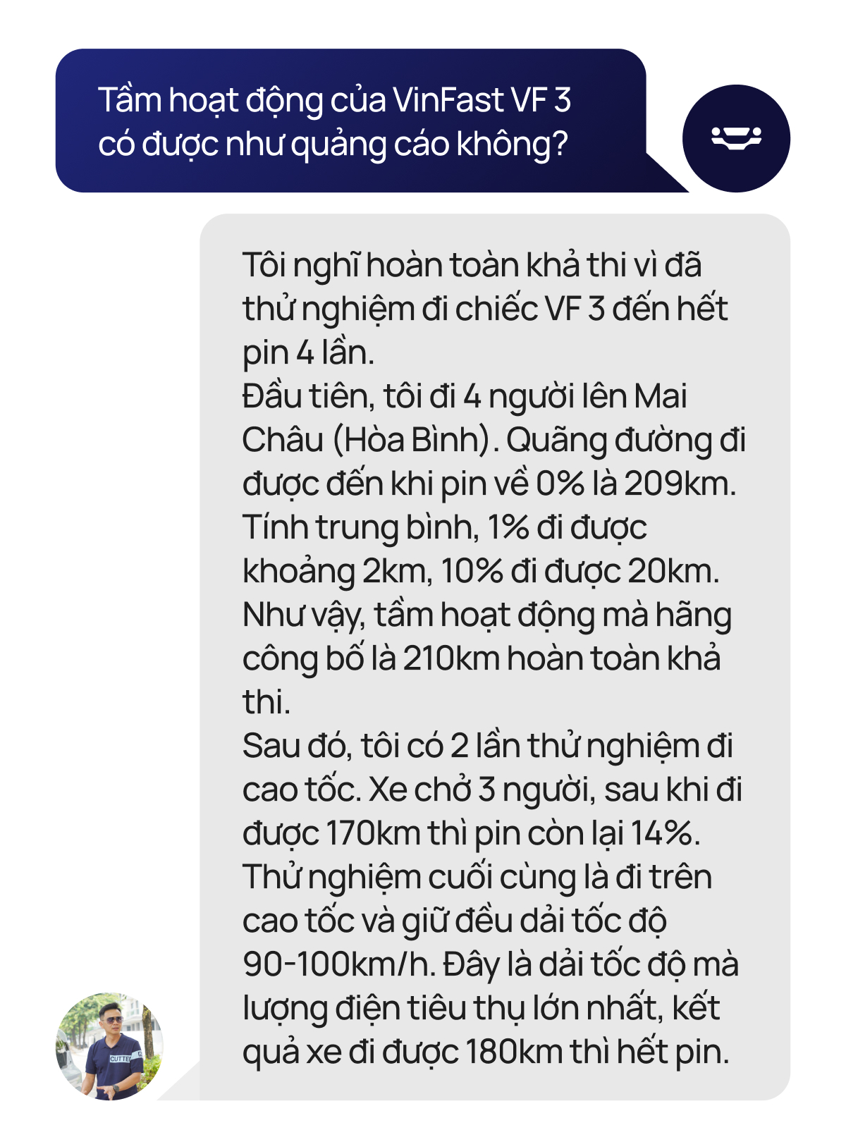 [Trên Ghế 10] Hỏi nhanh đáp gọn VinFast VF 3: Ai nên mua, sạc bao lâu, đi bao xa, thay được xe máy và dễ lật không?- Ảnh 4.