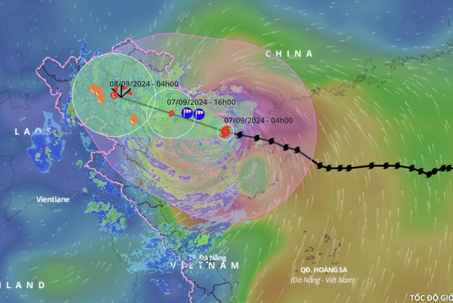 Bão số 3 sẽ đổ bộ đất liền với cường độ rất mạnh - Ảnh 1.
