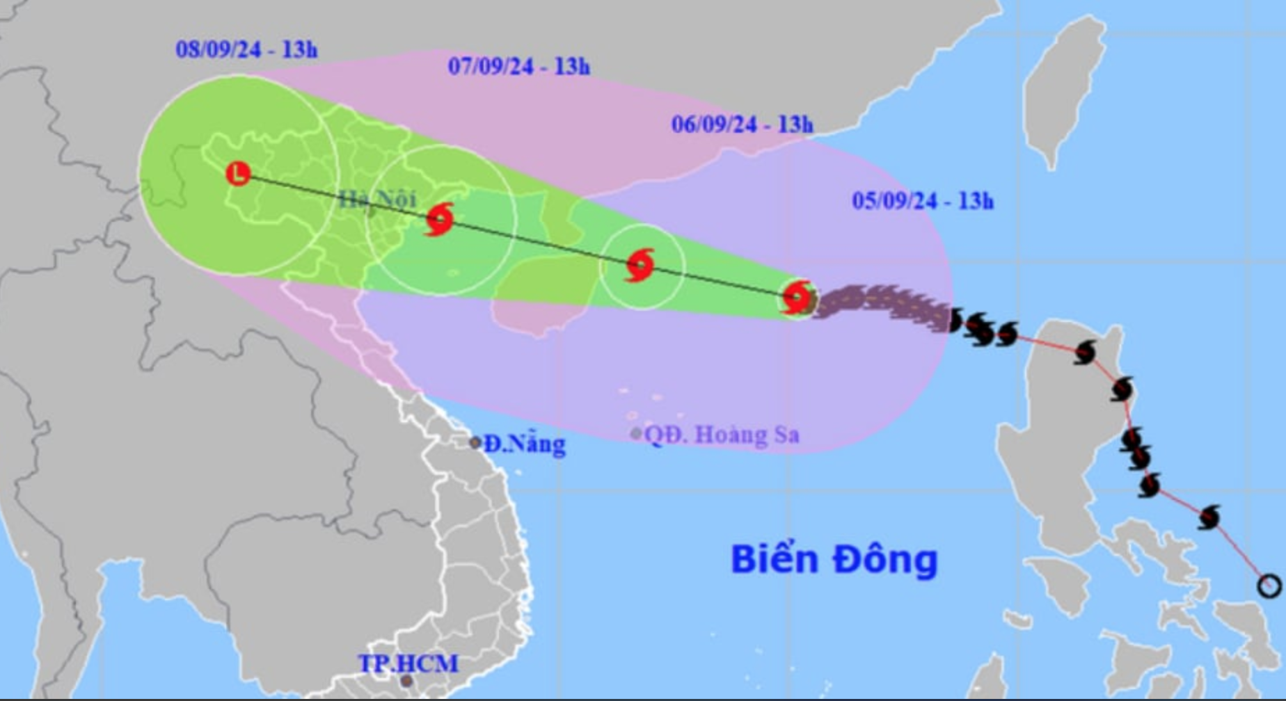 TRỰC TIẾP: Bão Yagi ở cấp 13, trong 1 tiếng nữa đổ bộ Quảng Ninh-Hải Phòng - Ảnh 1.