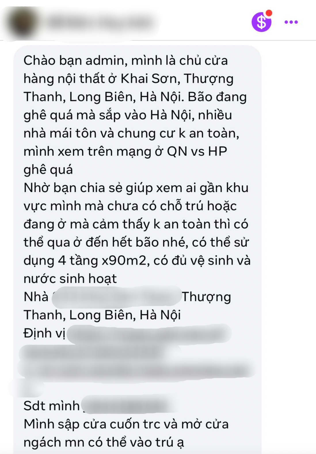 Ngoài trời gió mưa, lòng người ấm áp: Chủ căn chung cư rộng 100m2, mua chưa kịp ở ra thông báo gây sốt- Ảnh 7.