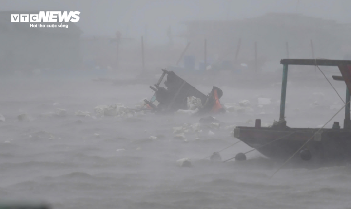 TRỰC TIẾP: Bão Yagi áp sát Quảng Ninh, cuồng phong cuốn bay cây cối - Ảnh 1.