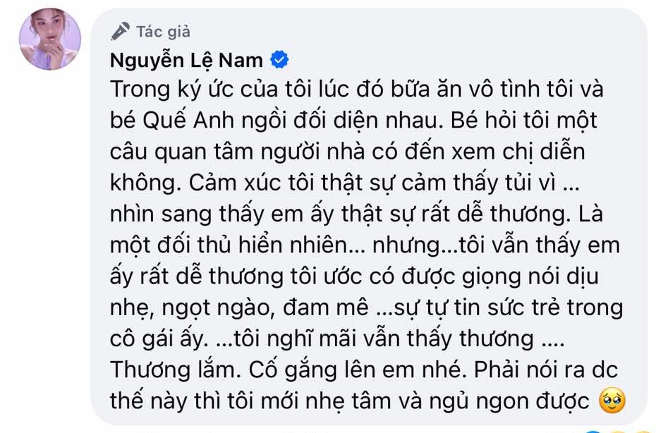 Chị gái Nam Em đăng đàn tiết lộ tính cách thật của Hoa hậu Quế Anh ở ngoài đời - Ảnh 3.