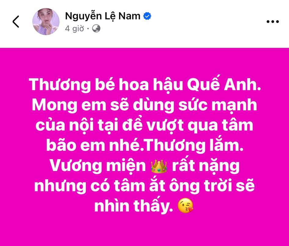 Chị gái Nam Em đăng đàn tiết lộ tính cách thật của Hoa hậu Quế Anh ở ngoài đời - Ảnh 4.