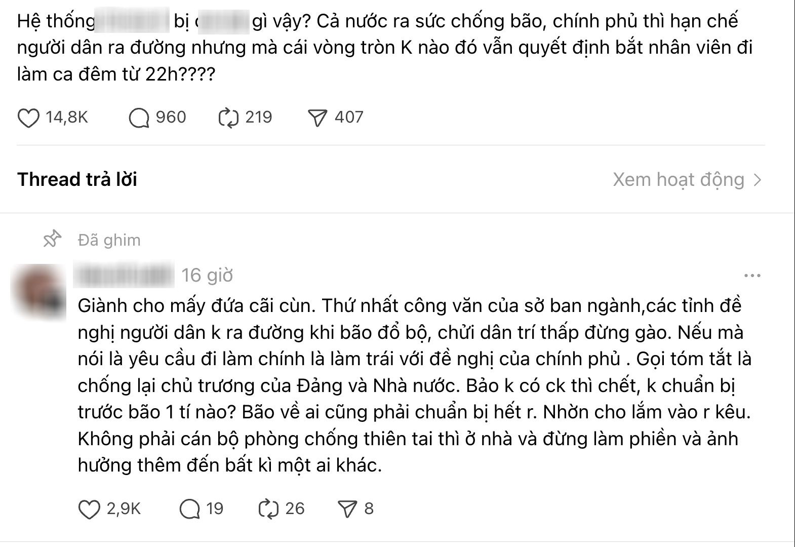 Tranh cãi kịch liệt: Sếp bắt nhân viên đi làm giữa tâm bão Yagi - Ảnh 6.