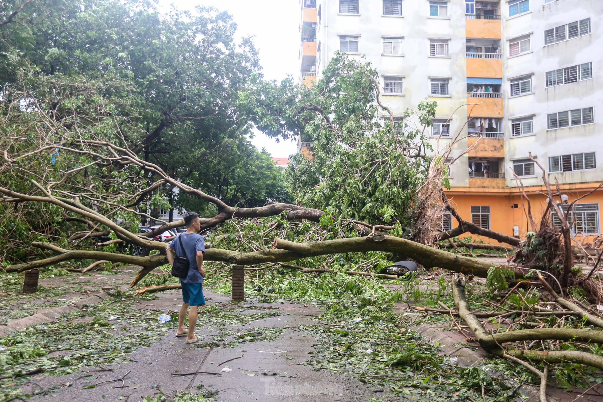 Khu đô thị đông dân nhất Thủ đô tan hoang sau bão Yagi, &quot;có nhà nhưng không có lối vào&quot; - Ảnh 26.