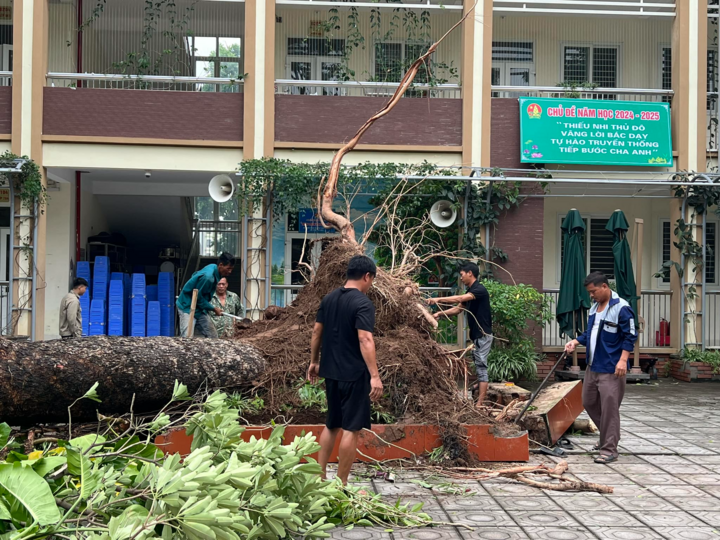 Học sinh Hà Nội chưa đi học trở lại nếu trường không đủ an toàn sau bão Yagi - Ảnh 1.