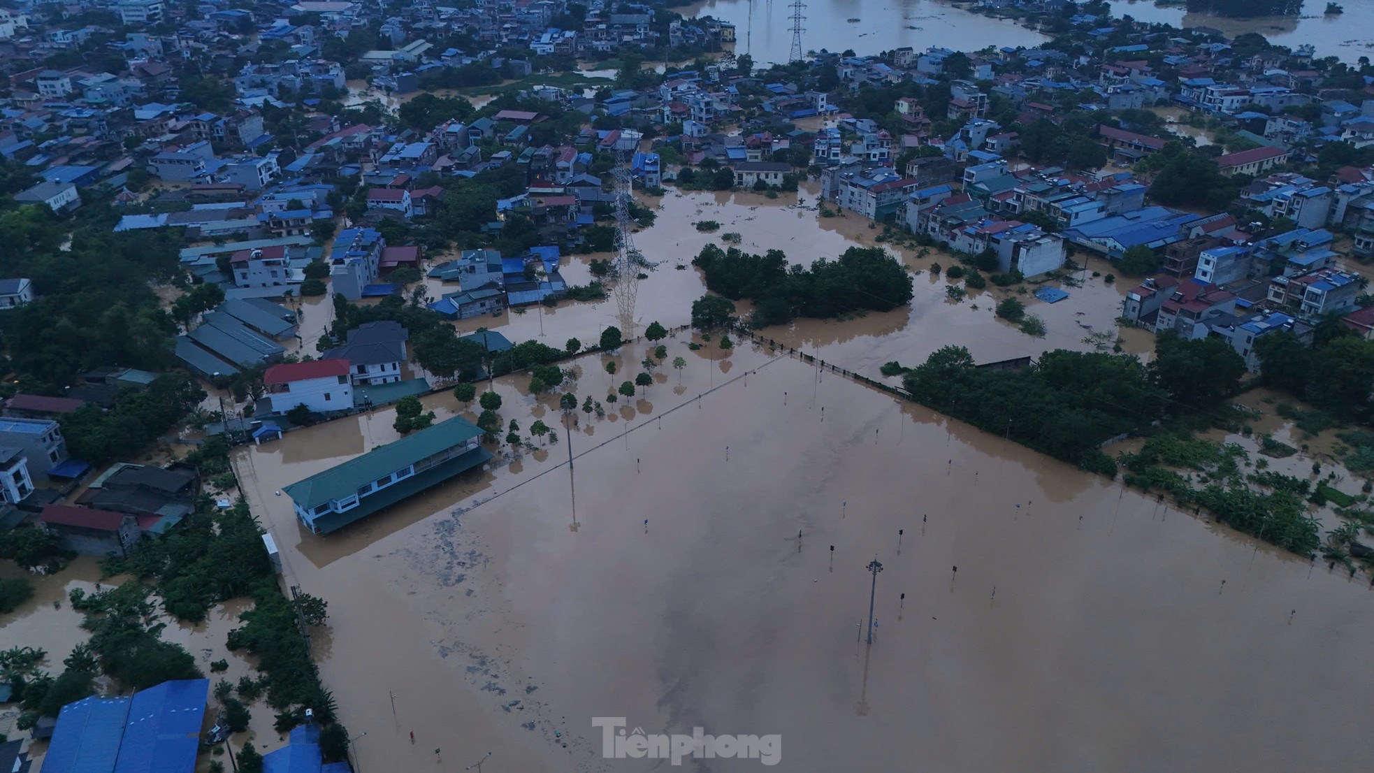 Toàn cảnh khu vực ở Thái Nguyên chìm trong biển nước- Ảnh 7.