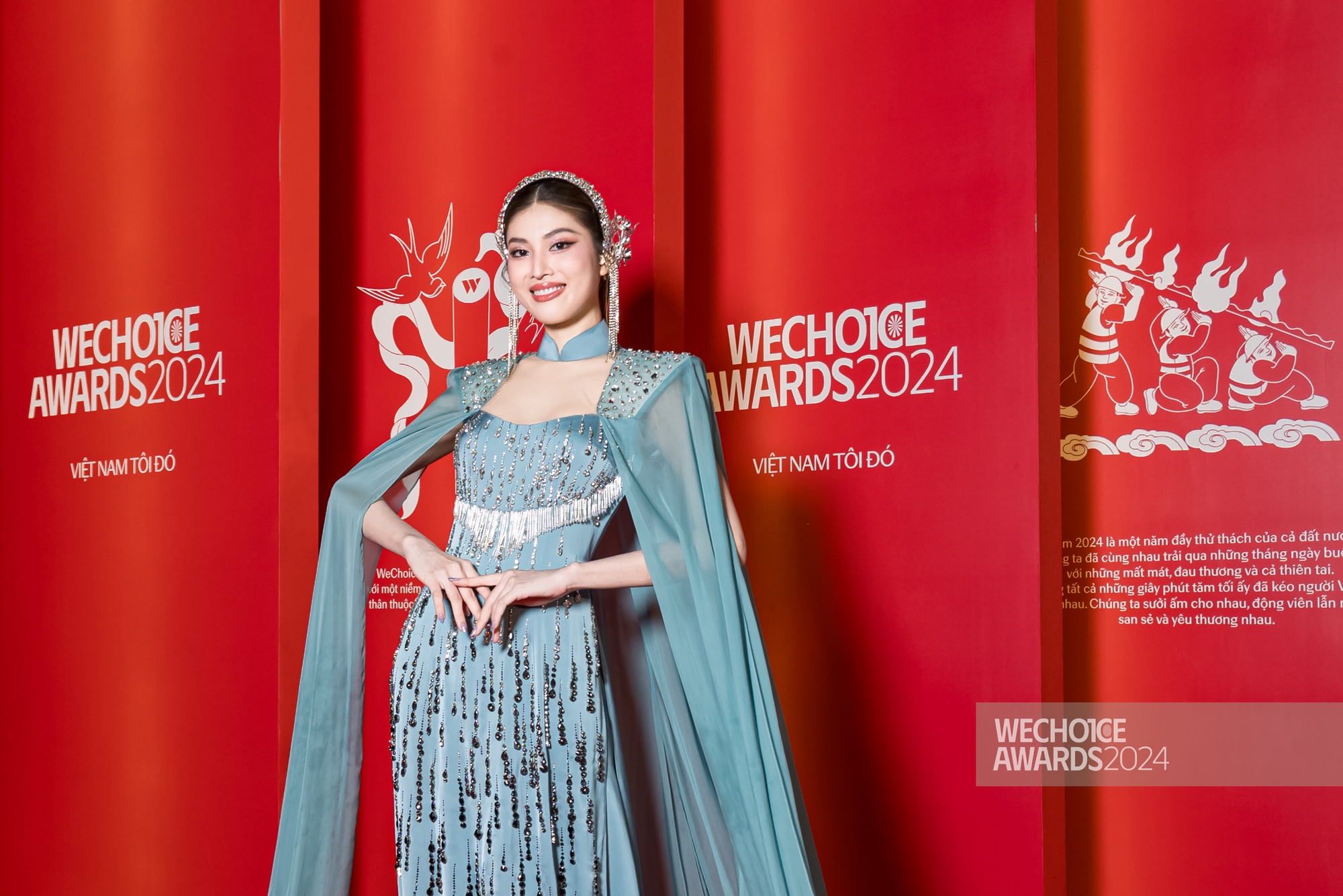 Cuộc chiến phụ kiện áo dài của vũ trụ mỹ nữ tại WeChoice Awards 2024 đẹp không tưởng!- Ảnh 5.