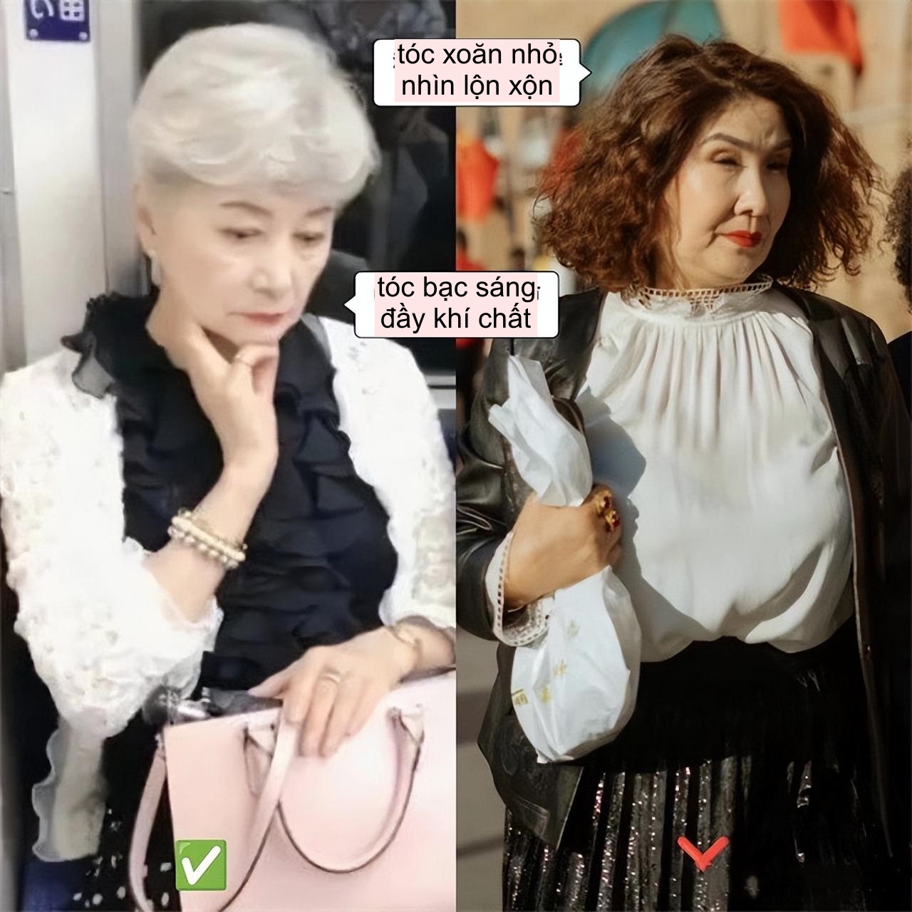Phụ nữ trung niên có 2 HIỂU LẦM về tóc bạc: Tết đến là uốn tóc xoăn nhỏ và nhuộm màu càng rực rỡ càng đẹp - Ảnh 6. Phụ nữ trung niên có 2 HIỂU LẦM về tóc bạc: Tết đến là uốn tóc xoăn nhỏ và nhuộm màu càng rực rỡ càng đẹp - Ảnh 6.