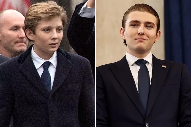 Diện mạo Barron Trump trong lễ nhậm chức của cha - Ảnh 2.