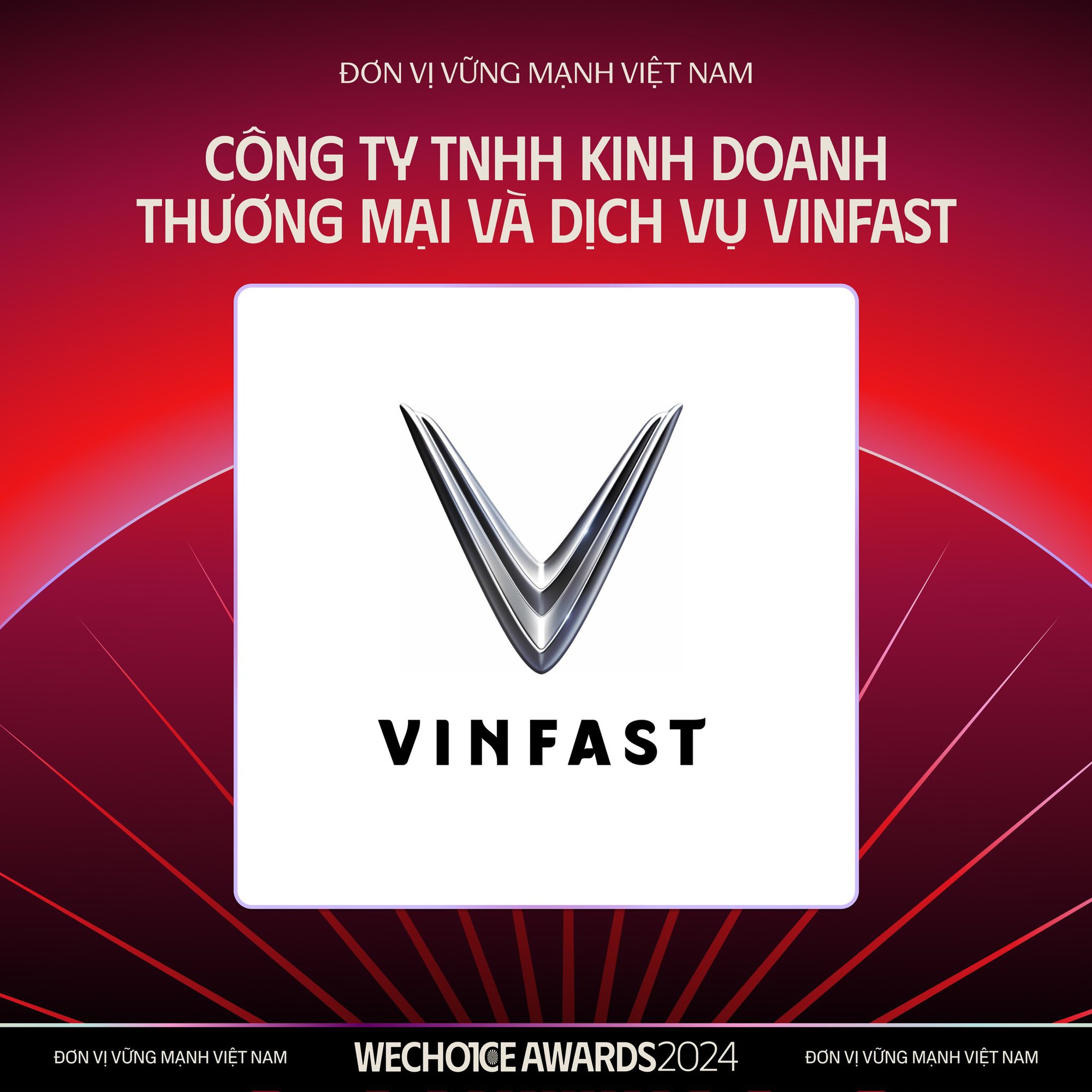 VinFast cùng 1 tập đoàn viễn thông và “kim chủ” Anh trai vượt ngàn chông gai tự hào khẳng định vị thế doanh nghiệp vững mạnh tại Wechoice Awards 2024 - Ảnh 2.