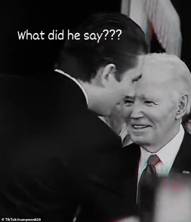 Chuyên gia ngôn ngữ cơ thể giải mã khoảnh khắc Barron Trump bắt tay và thì thầm với cựu Tổng thống Mỹ Joe Biden- Ảnh 2. Chuyên gia ngôn ngữ cơ thể giải mã khoảnh khắc Barron Trump bắt tay và thì thầm với cựu Tổng thống Mỹ Joe Biden- Ảnh 2.