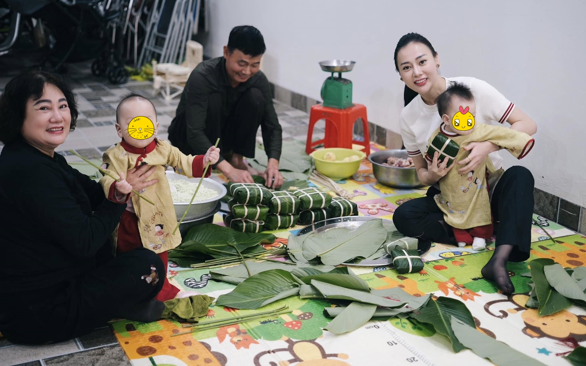 Cận Tết, Phương Oanh cho Jenny - Jimmy về ngoại làm điều này, dân mạng tấm tắc khen mẹ vừa đảm vừa dạy con khéo - Ảnh 1.