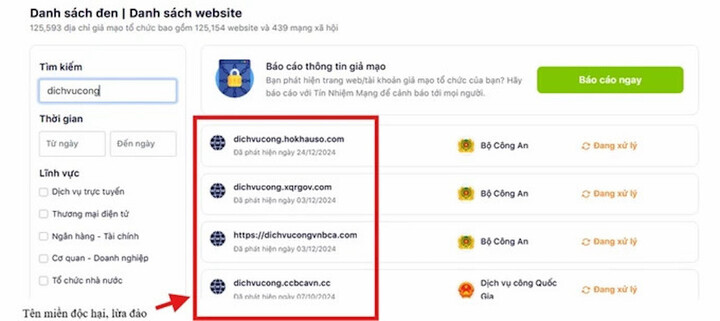 Bộ Công an hướng dẫn người dân tra cứu website lừa đảo qua ứng dụng VNeID - Ảnh 1.