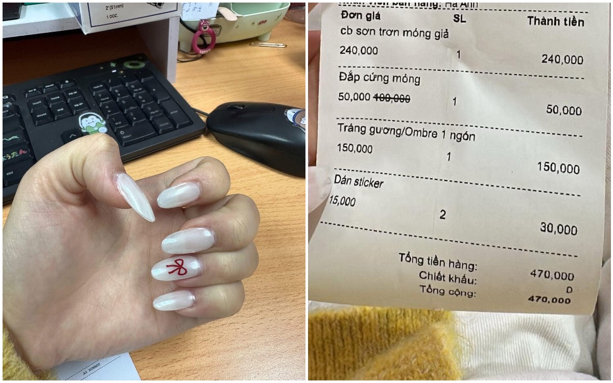 Xôn xao bộ nail giá hơn 5 triệu đồng gây chao đảo cõi mạng và loạt hoá đơn &quot;nóng&quot; nhất Tết này- Ảnh 3.