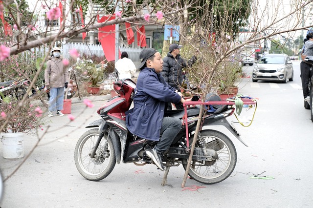 Tiểu thương &quot;chạy hàng&quot; trước thềm giao thừa, cây cảnh giá rẻ phủ khắp Hà Nội chiều 29 Tết - Ảnh 11.