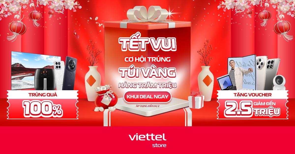 Tết này đừng bỏ lỡ cơ hội trúng hàng trăm túi vàng tại Viettel Store- Ảnh 1. Tết này đừng bỏ lỡ cơ hội trúng hàng trăm túi vàng tại Viettel Store- Ảnh 1.
