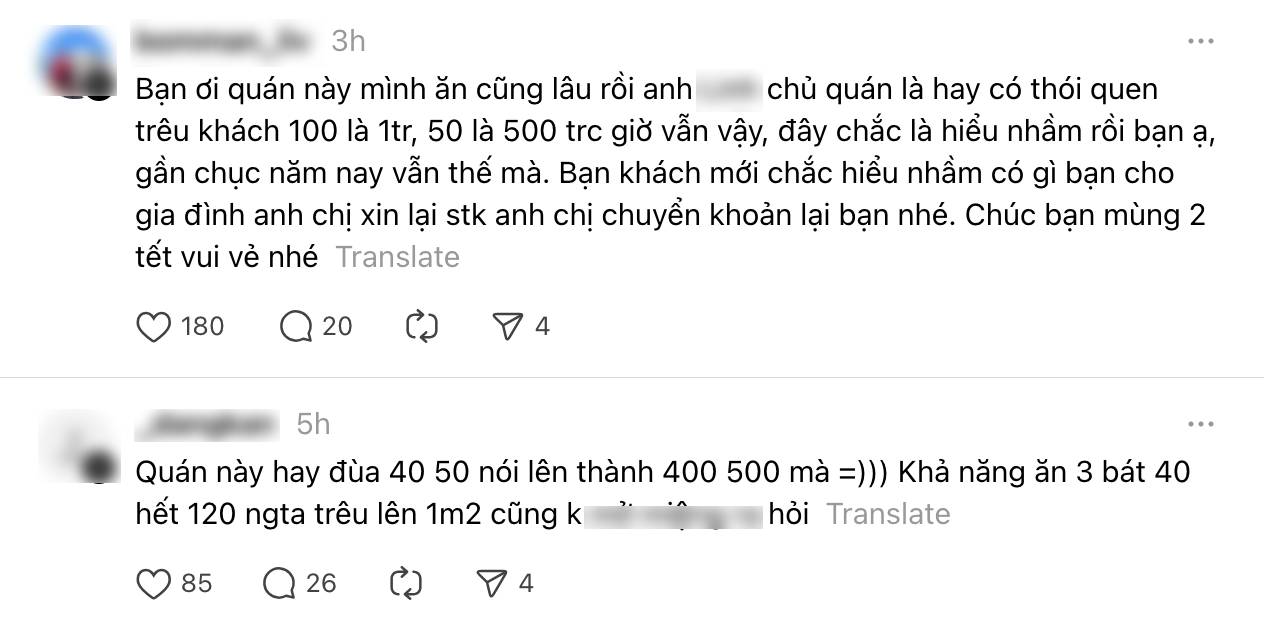 Bát bún riêu 400k ngày Tết khiến dân mạng 