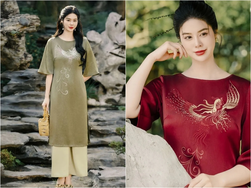 5 mẫu áo dài cách tân đón Tết, các chị em diện là xinh ngất ngây - Ảnh 7. 5 mẫu áo dài cách tân đón Tết, các chị em diện là xinh ngất ngây - Ảnh 7.
