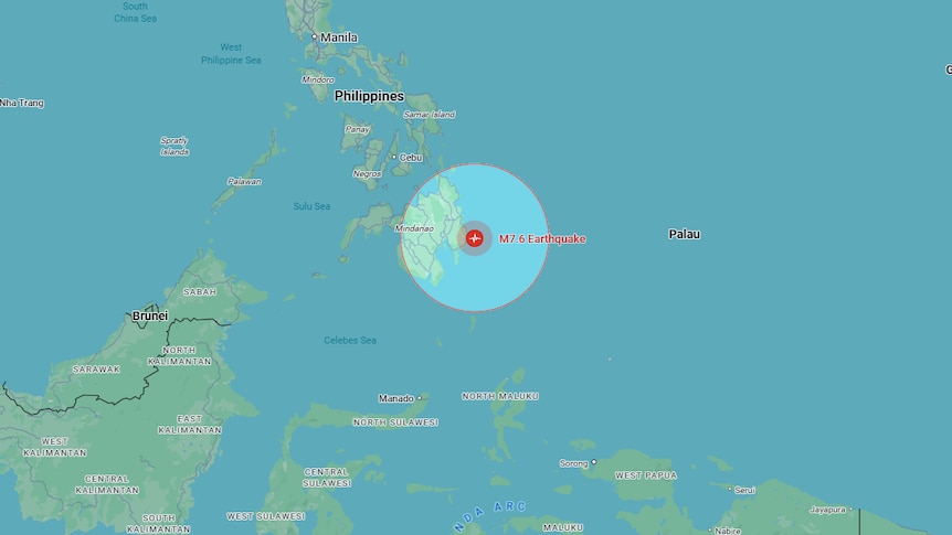 Động đất 7,6 độ ngoài khơi Philippines: Cảnh báo sóng thần khẩn cấp, dân được lệnh sơ tán! - Ảnh 1. Động đất 7,6 độ ngoài khơi Philippines: Cảnh báo sóng thần khẩn cấp, dân được lệnh sơ tán! - Ảnh 1.