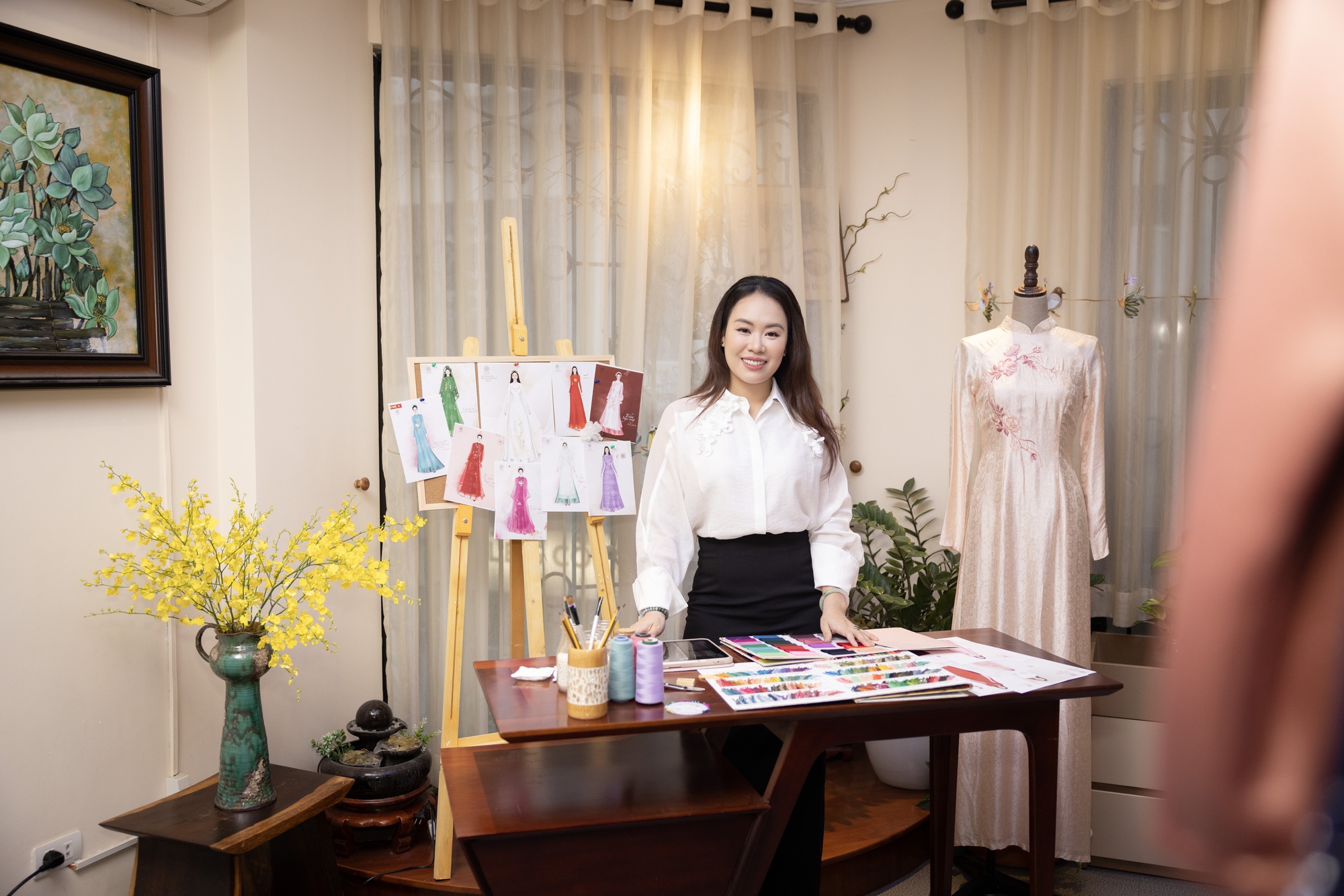 BST áo dài Linh Hoa - Dấu ấn yêu thương dành tặng mẹ - Ảnh 3.