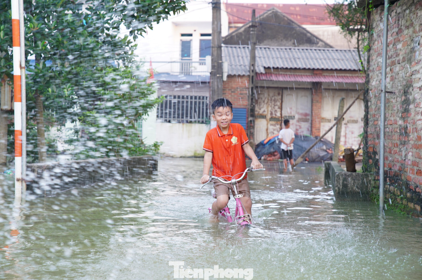 Người dân vùng ngập Hà Nội kể về 30 phút 'nước như lũ ống, cuốn trôi cả nghìn con gà' - Ảnh 2.