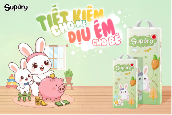 Supdry ra mắt dòng bỉm Eco Xanh: “Tiết kiệm cho mẹ, êm ái cho bé” – lựa chọn mới khiến các mẹ mê tít - Ảnh 1. Supdry ra mắt dòng bỉm Eco Xanh: “Tiết kiệm cho mẹ, êm ái cho bé” – lựa chọn mới khiến các mẹ mê tít - Ảnh 1.