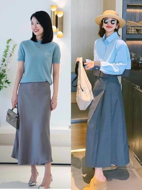 Chân váy màu xám" – mặc thế này mới thật sự đẹp!- Ảnh 5. Chân váy màu xám" – mặc thế này mới thật sự đẹp!- Ảnh 5.