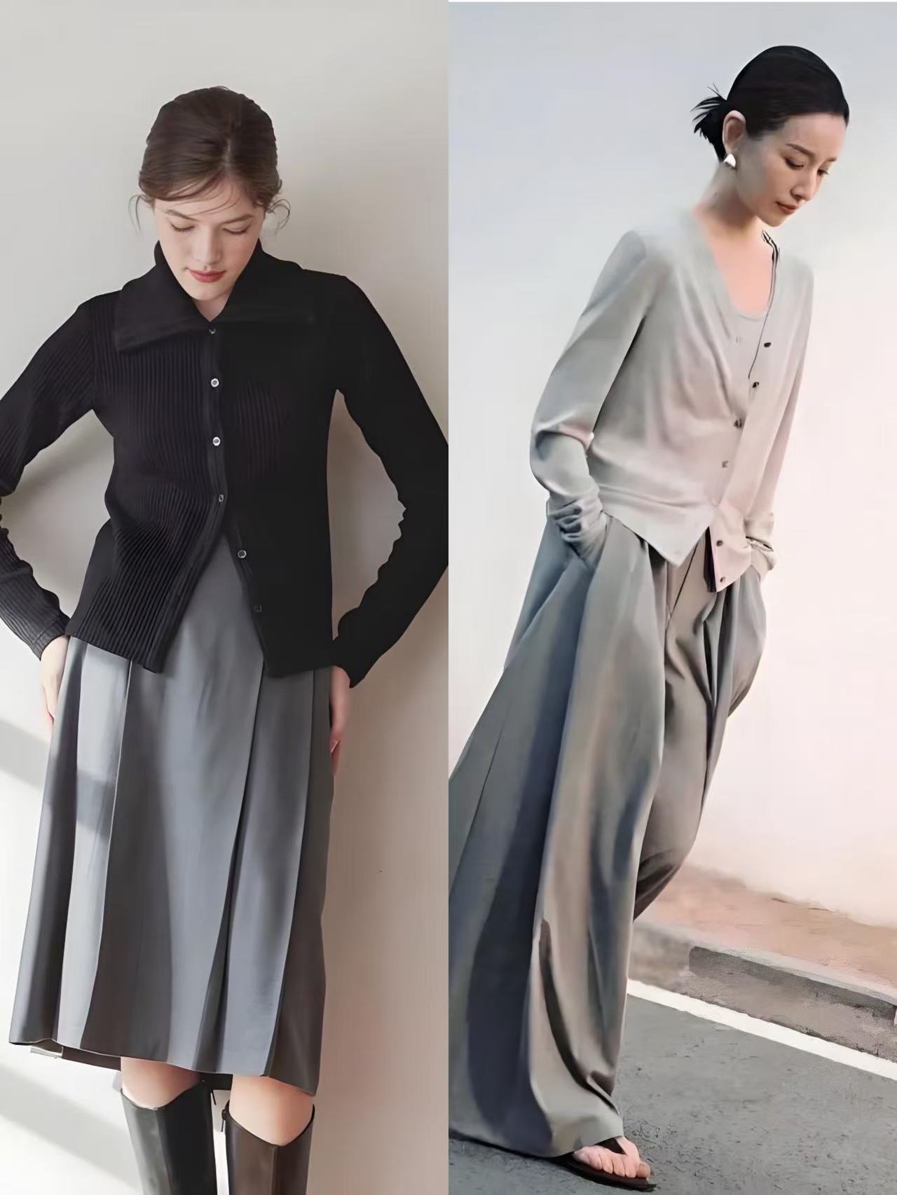 Chân váy màu xám" – mặc thế này mới thật sự đẹp!- Ảnh 2. Chân váy màu xám" – mặc thế này mới thật sự đẹp!- Ảnh 2.