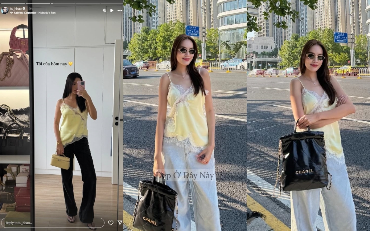 Song Hye Kyo "lột xác" với áo hai dây ren - biểu tượng mới của mùa thu 2025 - Ảnh 3. Song Hye Kyo "lột xác" với áo hai dây ren - biểu tượng mới của mùa thu 2025 - Ảnh 3.
