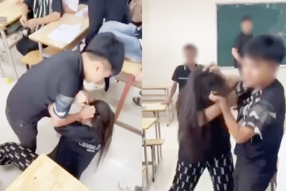 Nhà trường lên tiếng vụ nữ sinh bị bóp cổ, đánh tới tấp từ phòng học ra hành lang - Ảnh 1. Nhà trường lên tiếng vụ nữ sinh bị bóp cổ, đánh tới tấp từ phòng học ra hành lang - Ảnh 1.