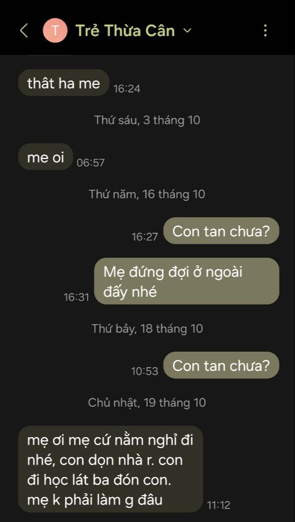 Tin nhắn nhỏ vụng về sáng cuối tuần trước ngày 20/10 của cậu con trai 10 tuổi- Ảnh 2. Tin nhắn nhỏ vụng về sáng cuối tuần trước ngày 20/10 của cậu con trai 10 tuổi- Ảnh 2.