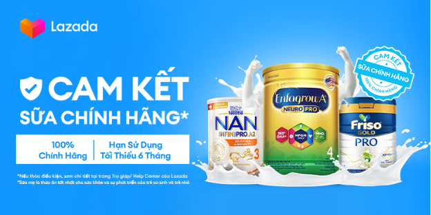 Nỗi lo sữa giả chấm dứt từ đây - Lazada cùng các thương hiệu sữa hàng đầu triển khai chương trình Cam kết sữa chính hãng - Ảnh 2. Nỗi lo sữa giả chấm dứt từ đây - Lazada cùng các thương hiệu sữa hàng đầu triển khai chương trình Cam kết sữa chính hãng - Ảnh 2.