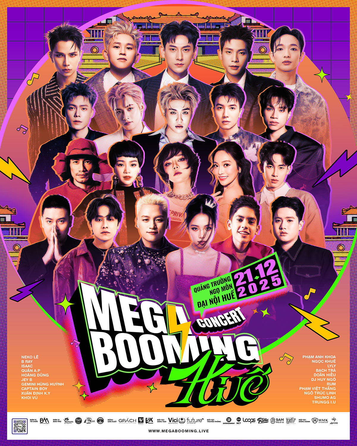 Isaac, Ho&agrave;ng Dũng, B Ray c&ugrave;ng d&agrave;n nghệ sĩ hội tụ tại Huế - Ảnh 1.