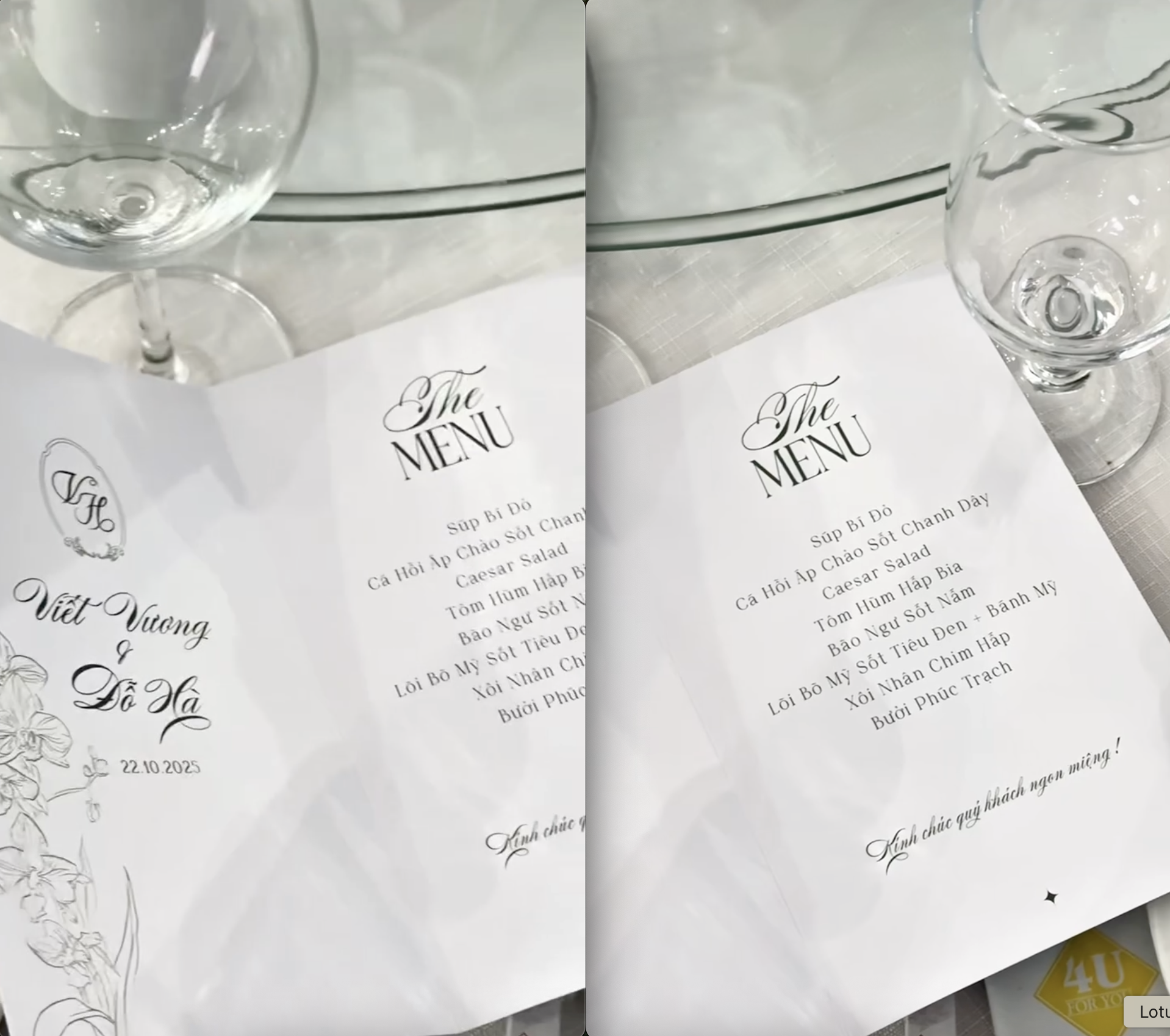 Lộ menu tiệc cưới Đỗ Hà và Tổng Giám đốc Tập đoàn Sơn Hải: 1000 khách hôm nay được đãi gì? - Ảnh 2. Lộ menu tiệc cưới Đỗ Hà và Tổng Giám đốc Tập đoàn Sơn Hải: 1000 khách hôm nay được đãi gì? - Ảnh 2.