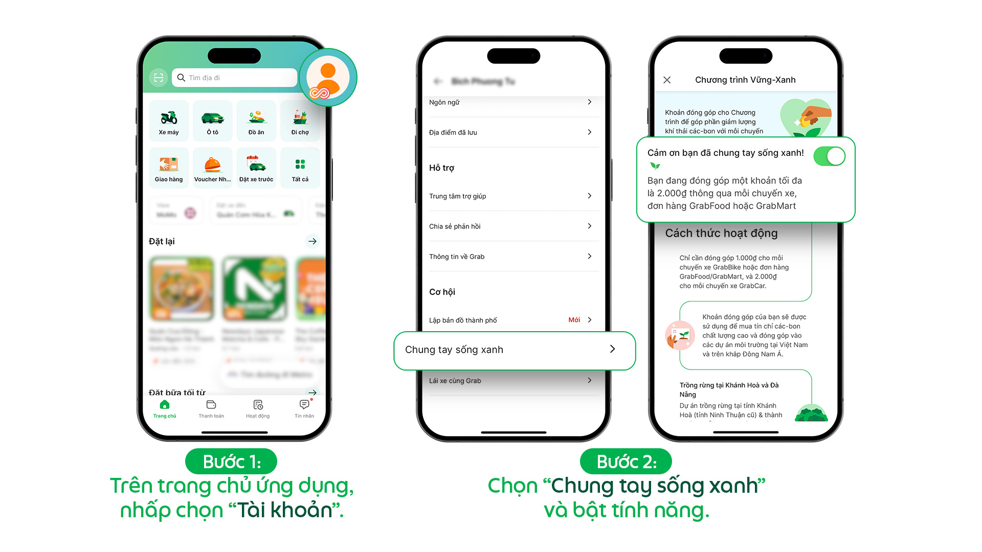 Grab Việt Nam khởi động Chương trình Vững - Xanh thúc đẩy chuyển đổi xanh và bảo vệ môi trường- Ảnh 2.