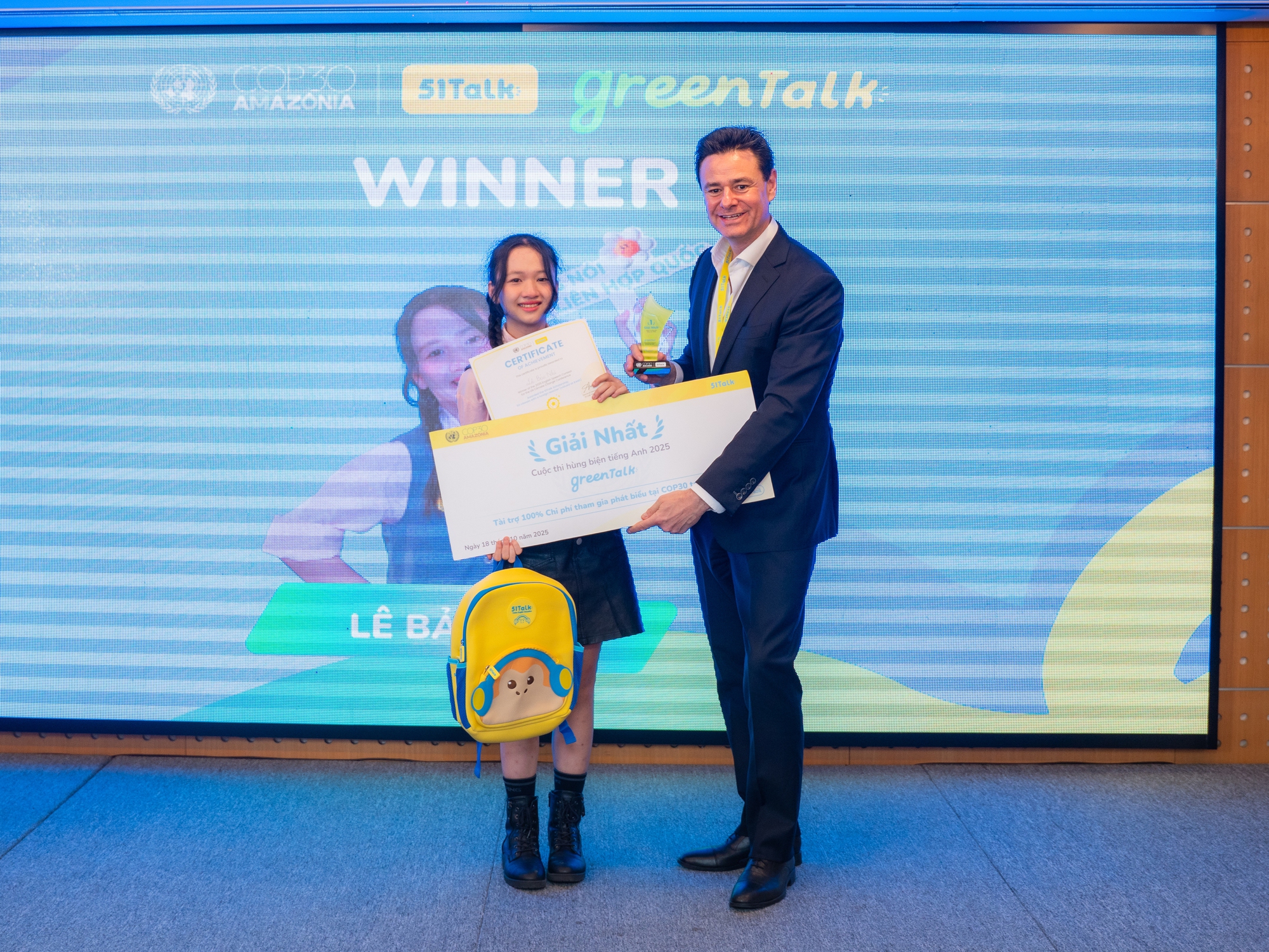 51Talk lần đầu tiên mang tiếng nói thiếu nhi Việt Nam đến Diễn đàn Liên Hợp Quốc về Biến đổi khí hậu COP30- Ảnh 4. 51Talk lần đầu tiên mang tiếng nói thiếu nhi Việt Nam đến Diễn đàn Liên Hợp Quốc về Biến đổi khí hậu COP30- Ảnh 4.