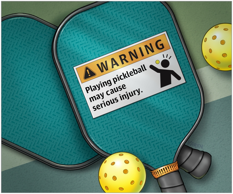 Đánh pickleball trúng mắt khiến nhiều người mất thị lực tạm thời - Ảnh 1. Đánh pickleball trúng mắt khiến nhiều người mất thị lực tạm thời - Ảnh 1.